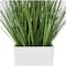 20" Green Foliage Artificial Plant with White Pot